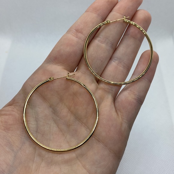 The Bay Jewelry - 💛 14k Yellow gold Hoop Earrings
